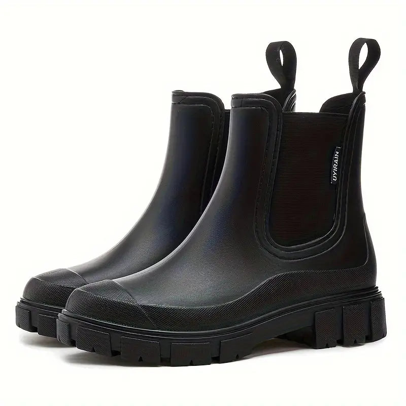 Women’s Pull-On Rain Boots with Lug Sole