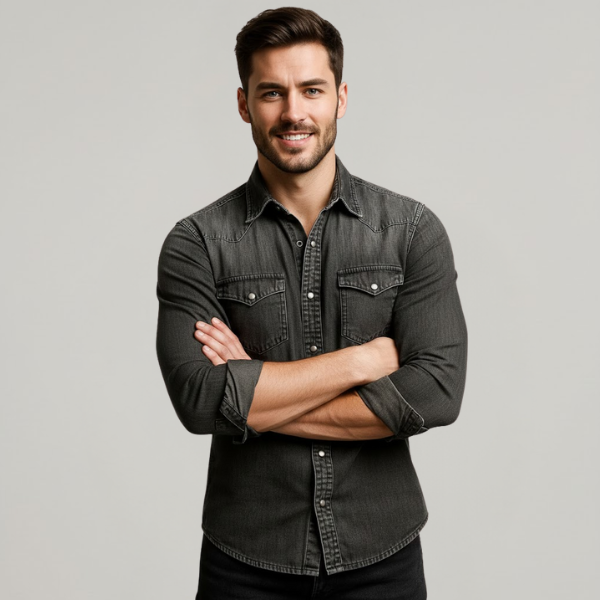 Paul | Men’s Classic Denim Button-Up Shirt