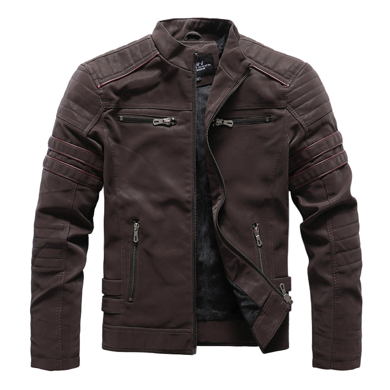 Men’s Titan Biker-Style Zip-Up Jacket