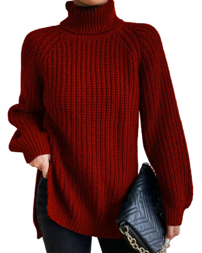 Women’s Thick Knit Turtleneck Jumper
