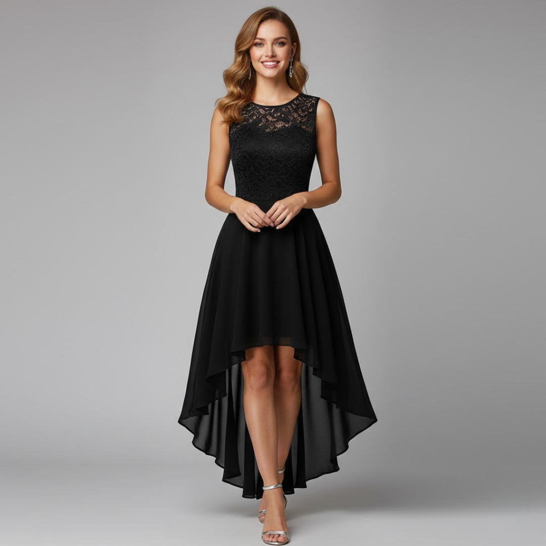 Dindin | Elegant Long Sleeve Wedding Guest Dress