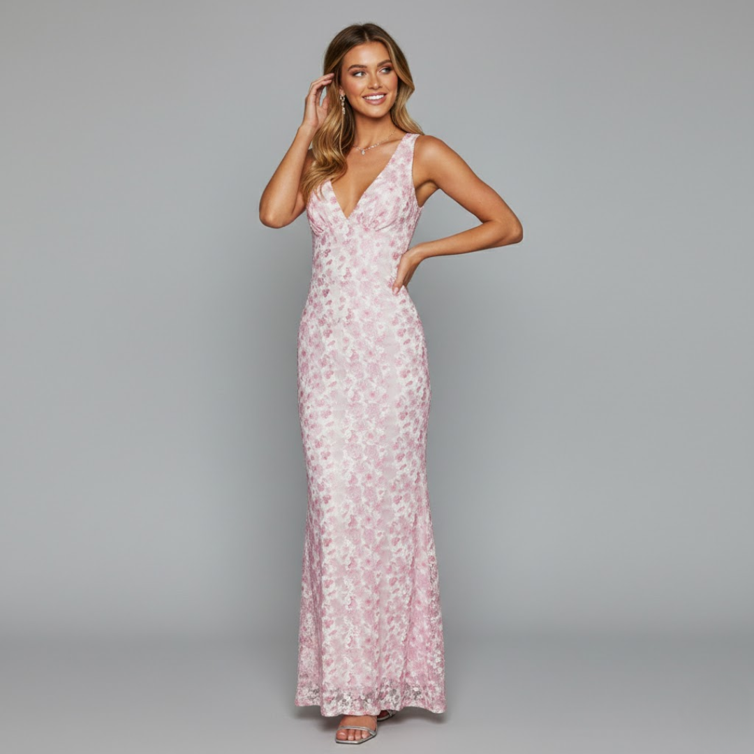 Patricia | Elegant Flowing Wedding Guest Dress