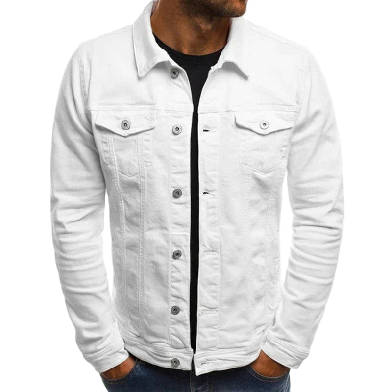 Men’s Button-Down Jacket with Front Pockets