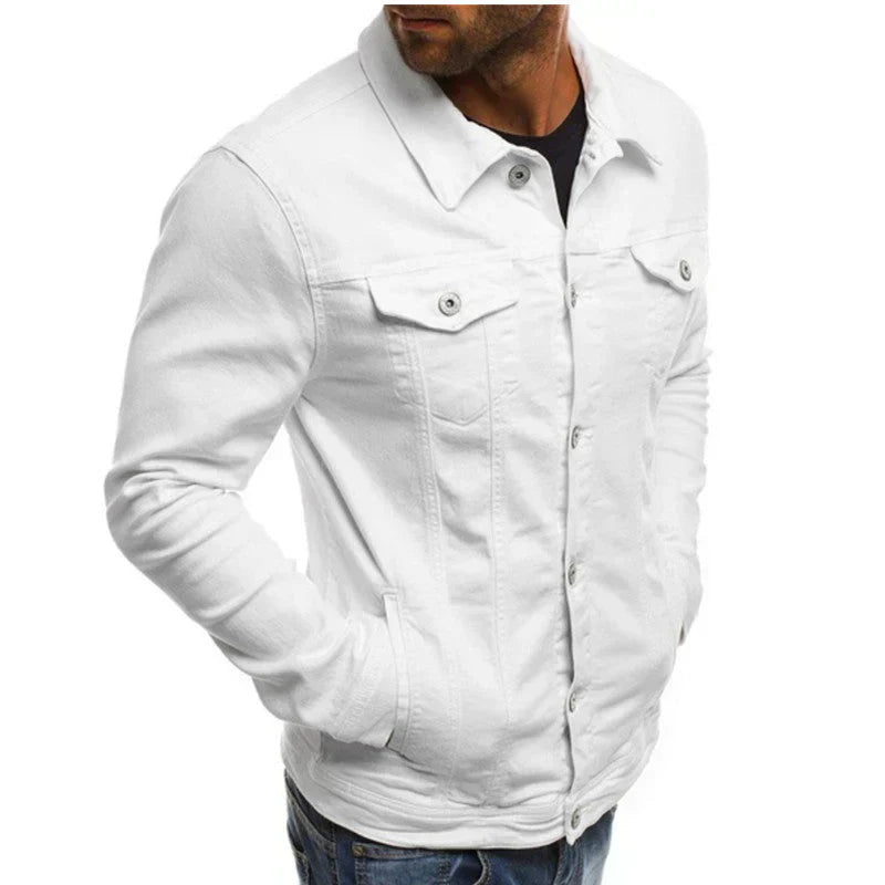 Men’s Button-Down Jacket with Front Pockets