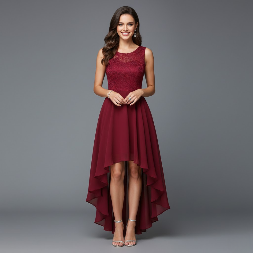 Dindin | Elegant Long Sleeve Wedding Guest Dress