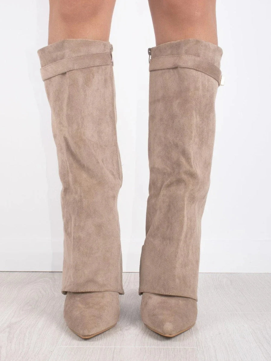 Women’s Knee High Boots with Flared Top