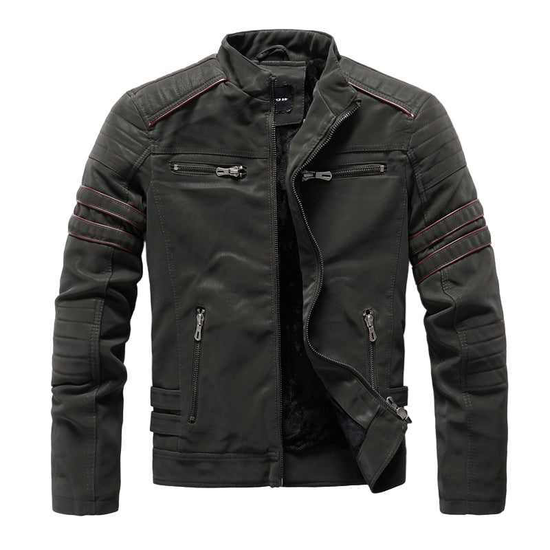 Men’s Titan Biker-Style Zip-Up Jacket