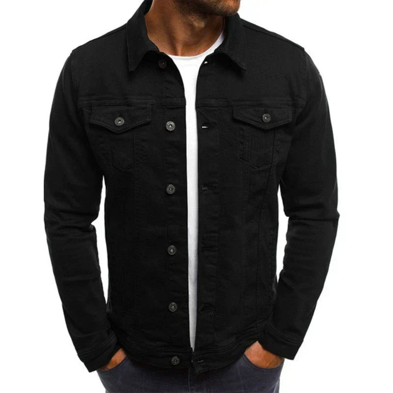 Men’s Button-Down Jacket with Front Pockets