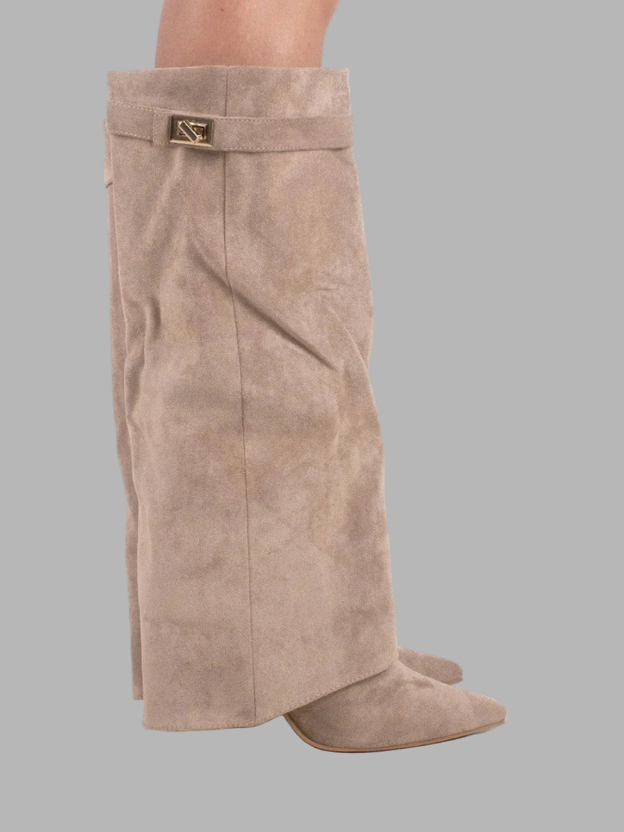 Women’s Knee High Boots with Flared Top