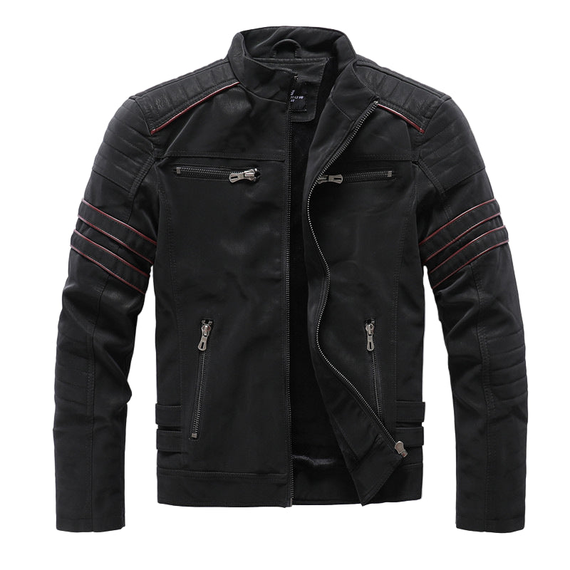 Men’s Titan Biker-Style Zip-Up Jacket