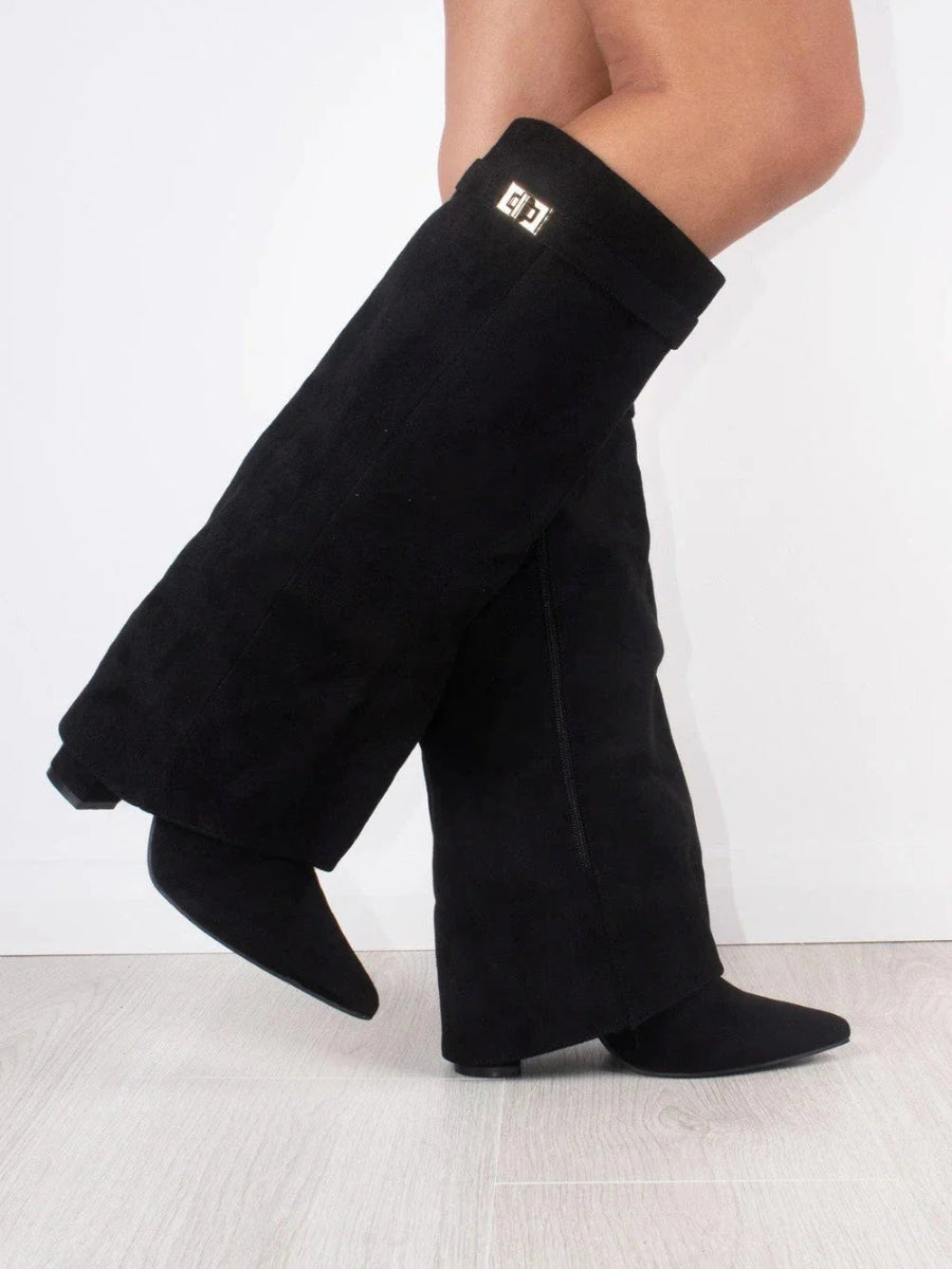 Women’s Knee High Boots with Flared Top