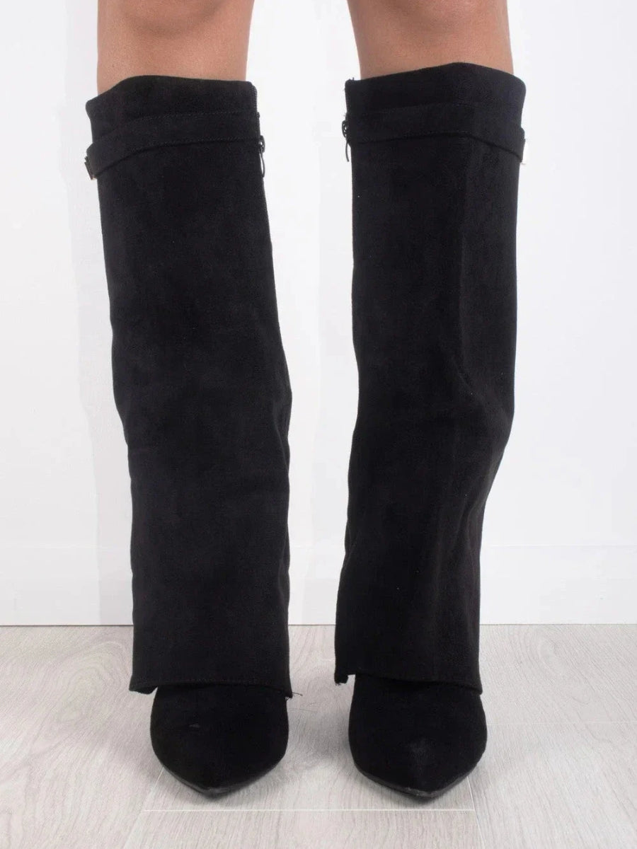 Women’s Knee High Boots with Flared Top