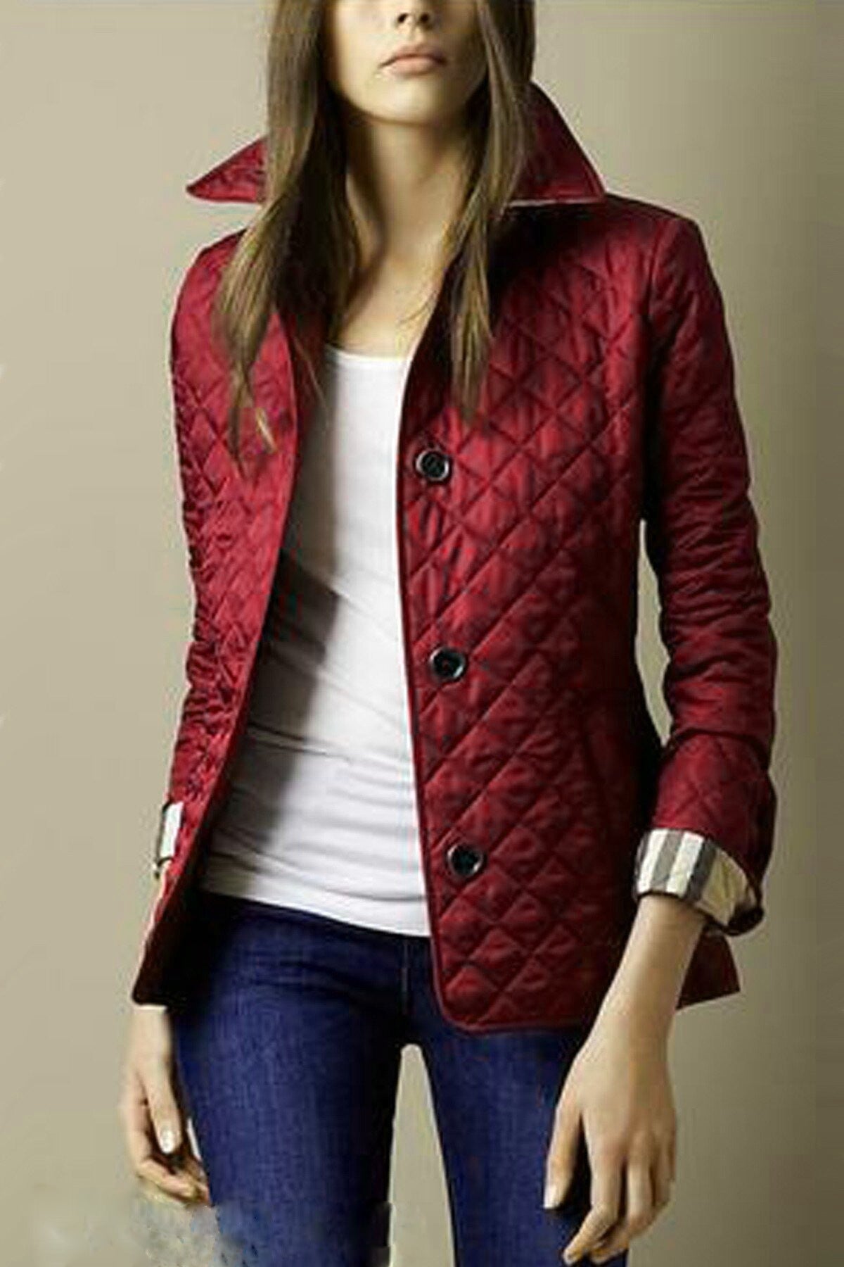 Women’s Kylee Casual Button-Up Puffer Jacket