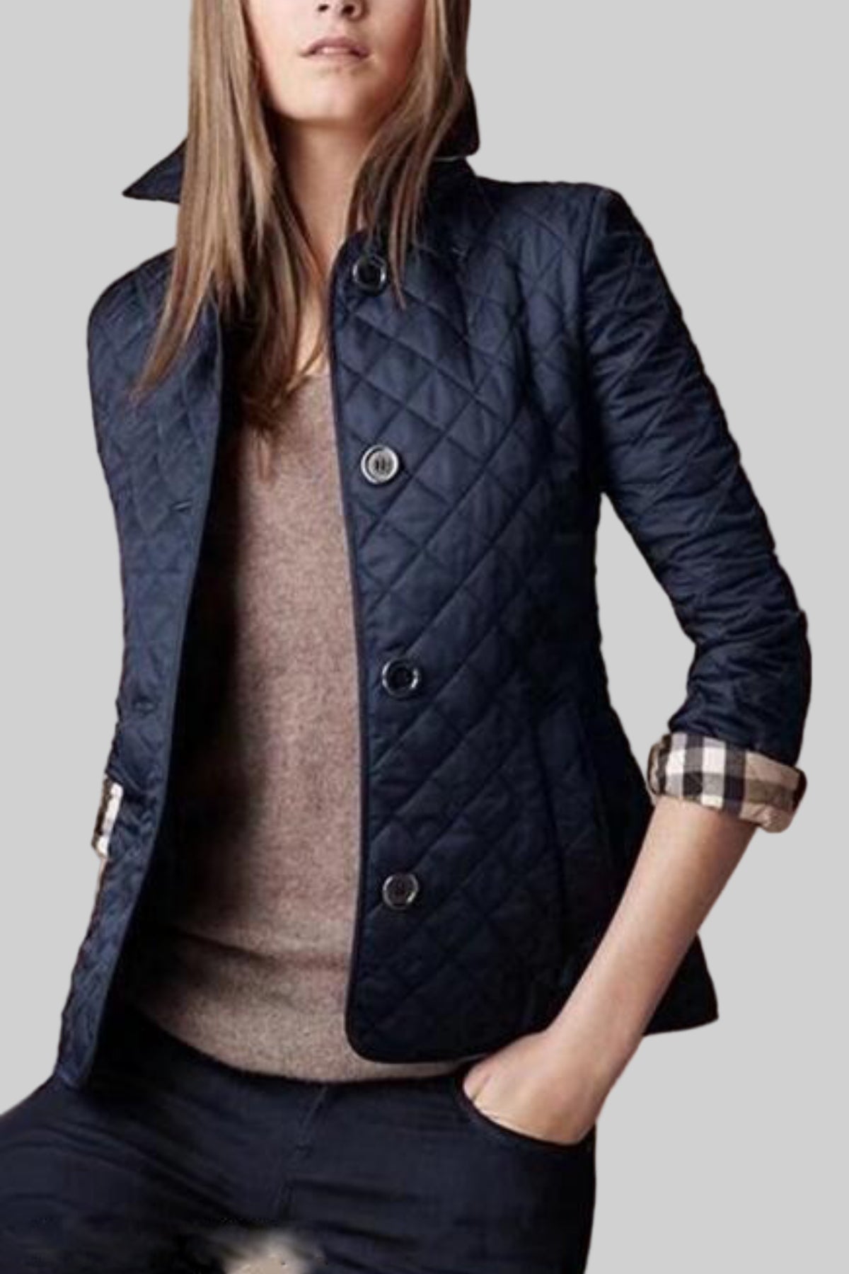 Women’s Kylee Casual Button-Up Puffer Jacket