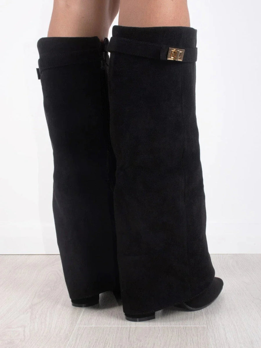 Women’s Knee High Boots with Flared Top