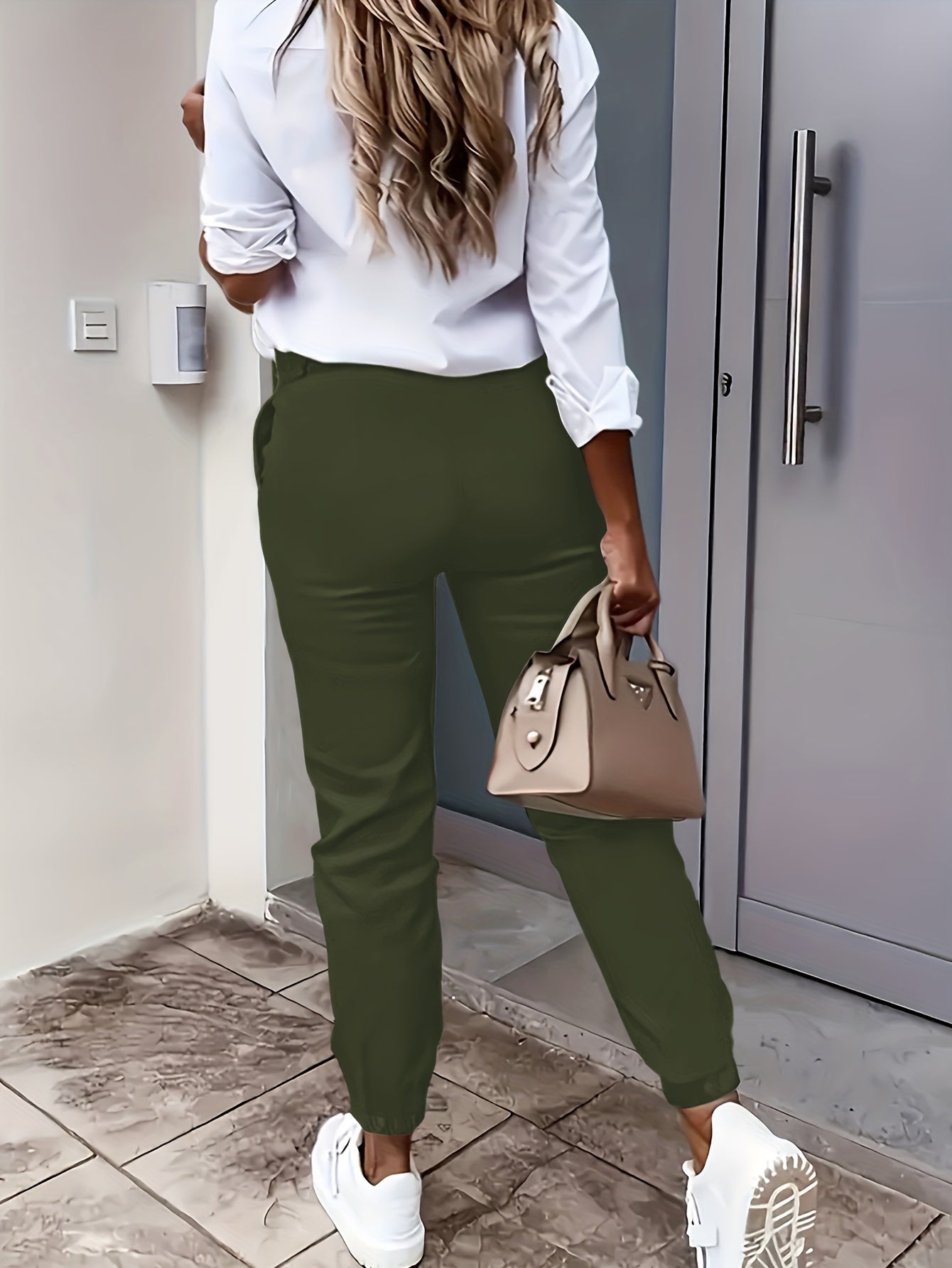 Aiden | Chic High-Waisted Tapered Pants 6