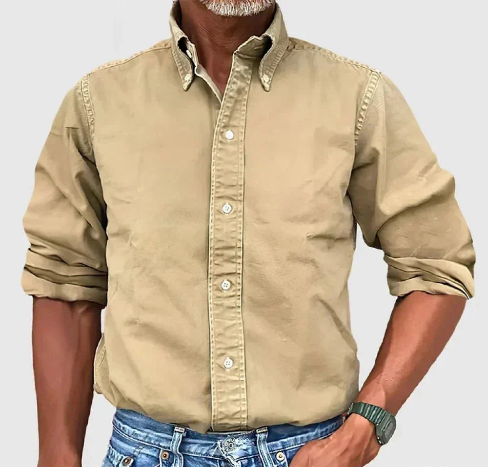 Chase Collection | Men's Casual Button-Up Shirt with Relaxed Fit 0