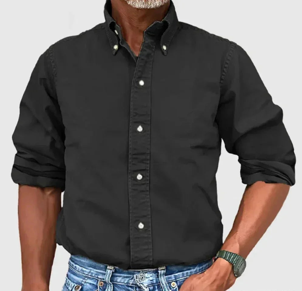Chase Collection | Men's Casual Button-Up Shirt with Relaxed Fit 1