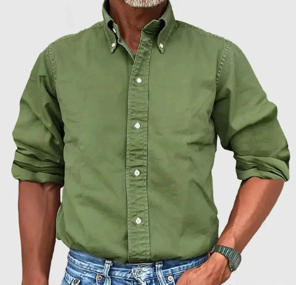 Chase Collection | Men's Casual Button-Up Shirt with Relaxed Fit 3