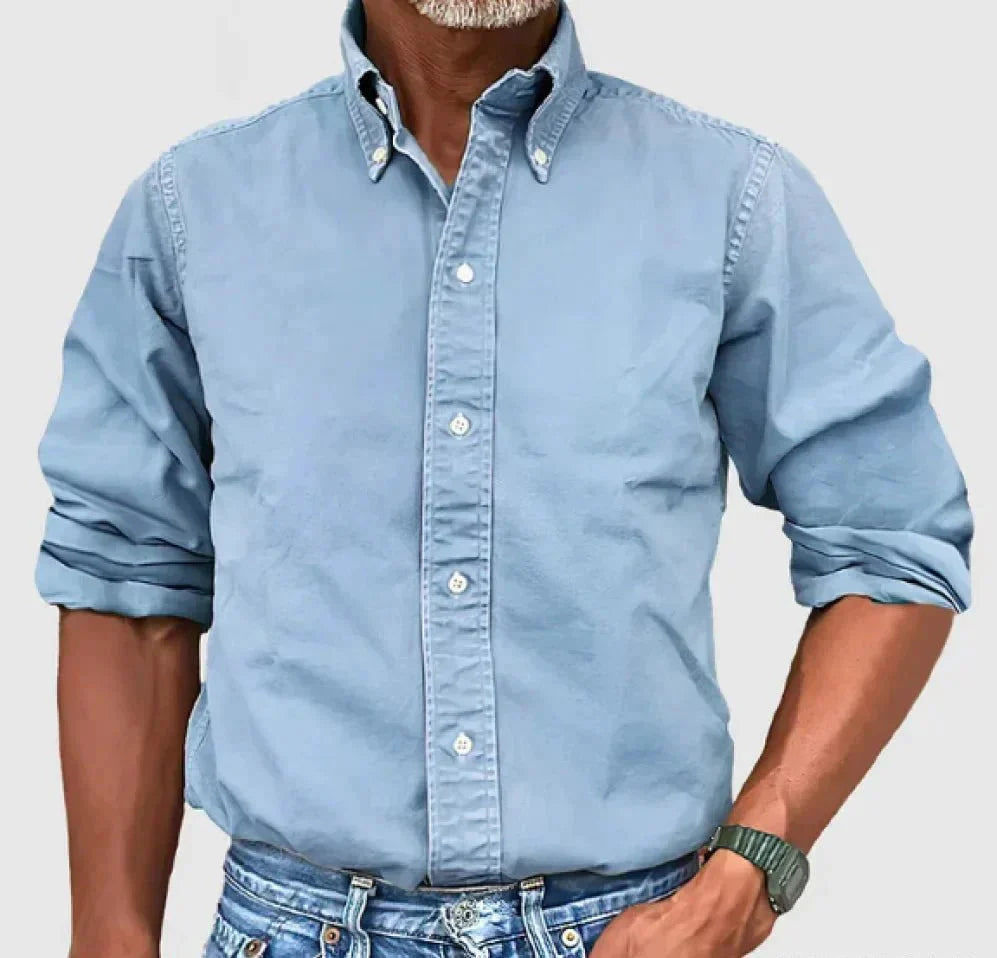 Chase Collection | Men's Casual Button-Up Shirt with Relaxed Fit 4