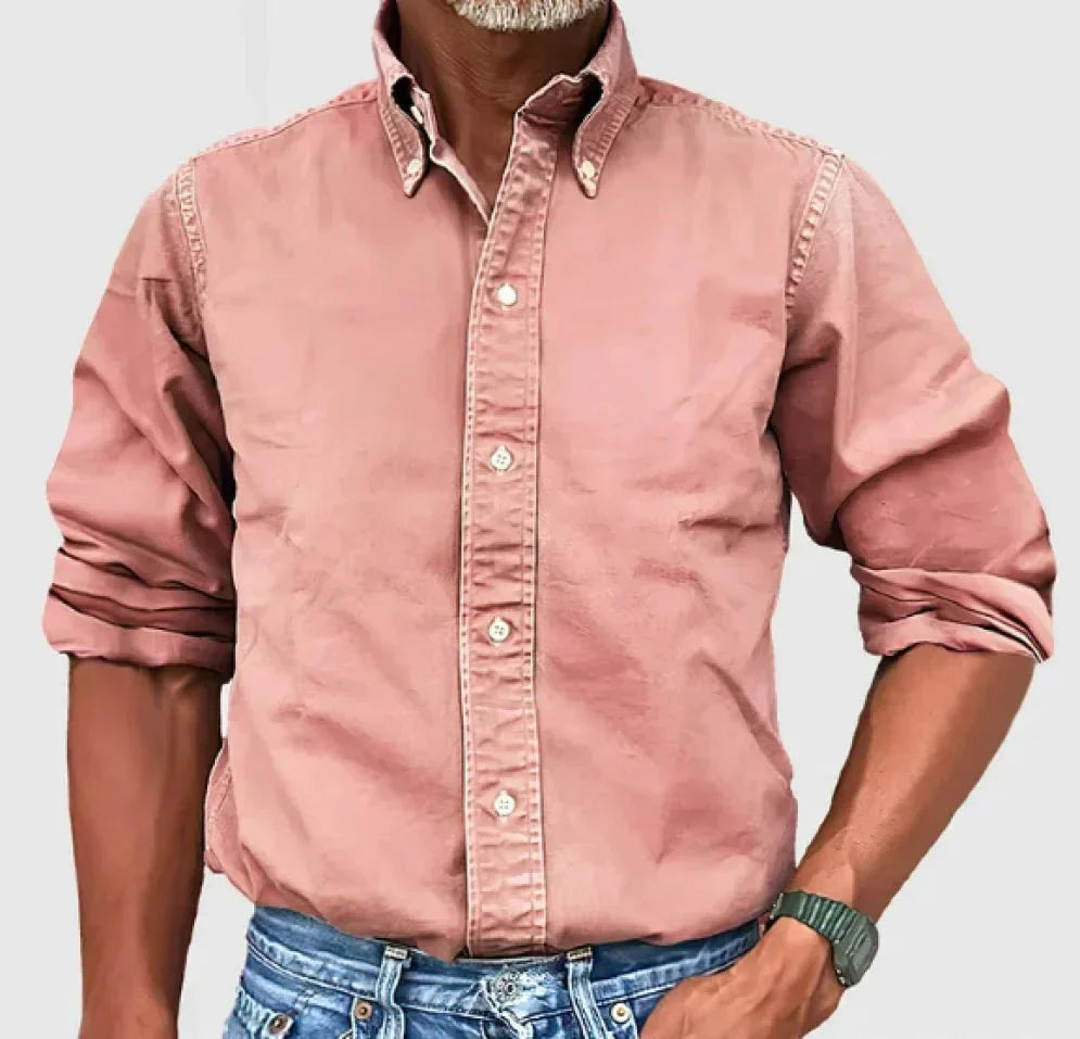 Chase Collection | Men's Casual Button-Up Shirt with Relaxed Fit 5