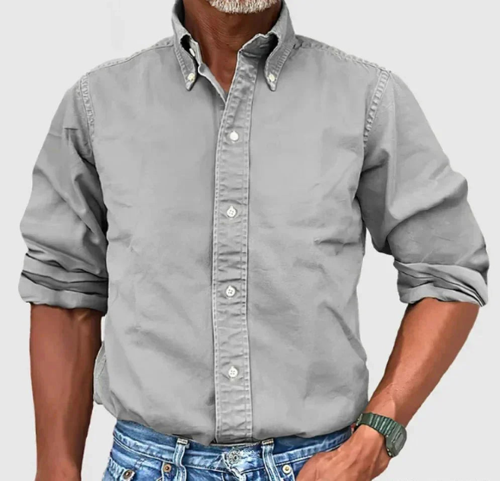 Chase Collection | Men's Casual Button-Up Shirt with Relaxed Fit 6