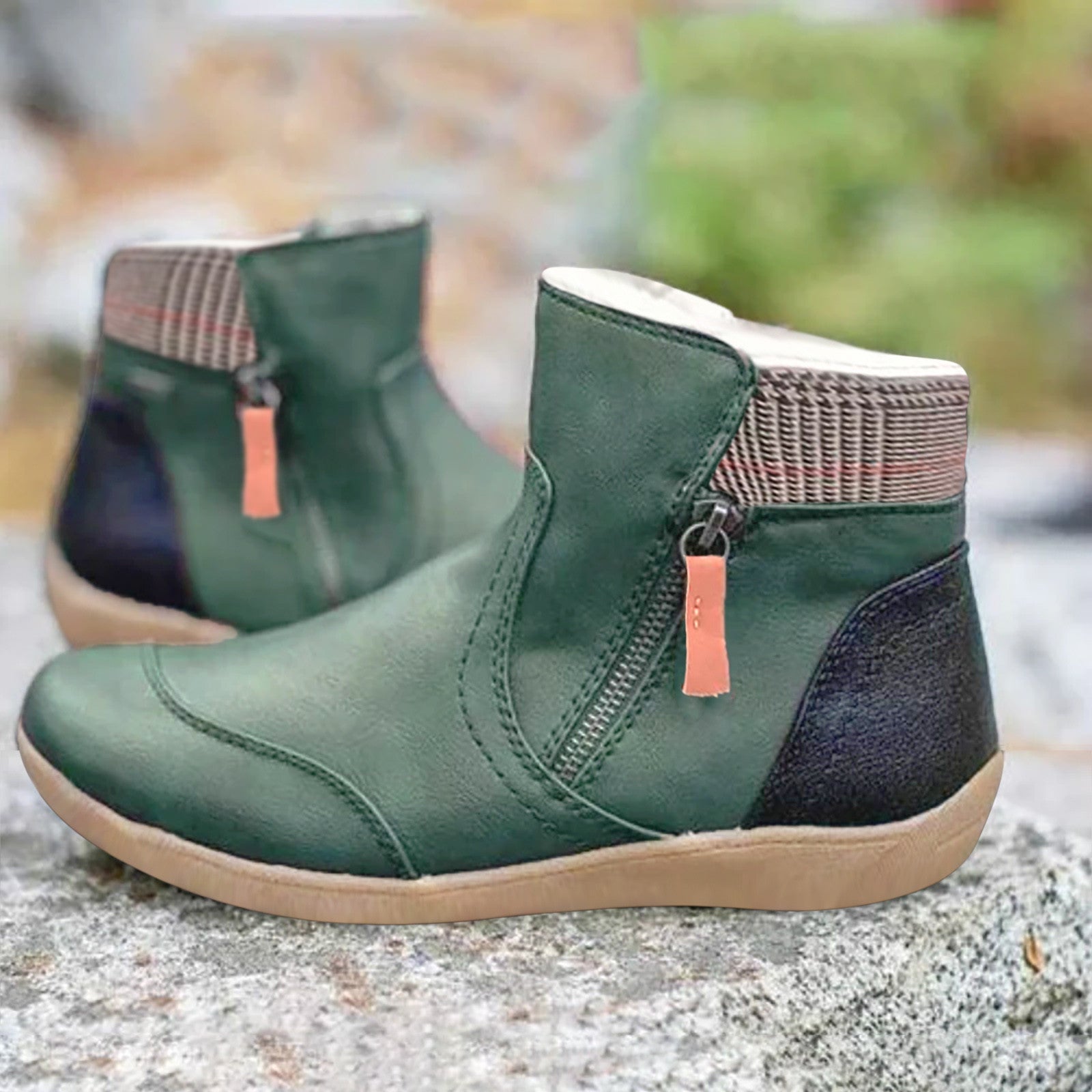 Women’s Side-Zip Ankle Boots with Padded Collar