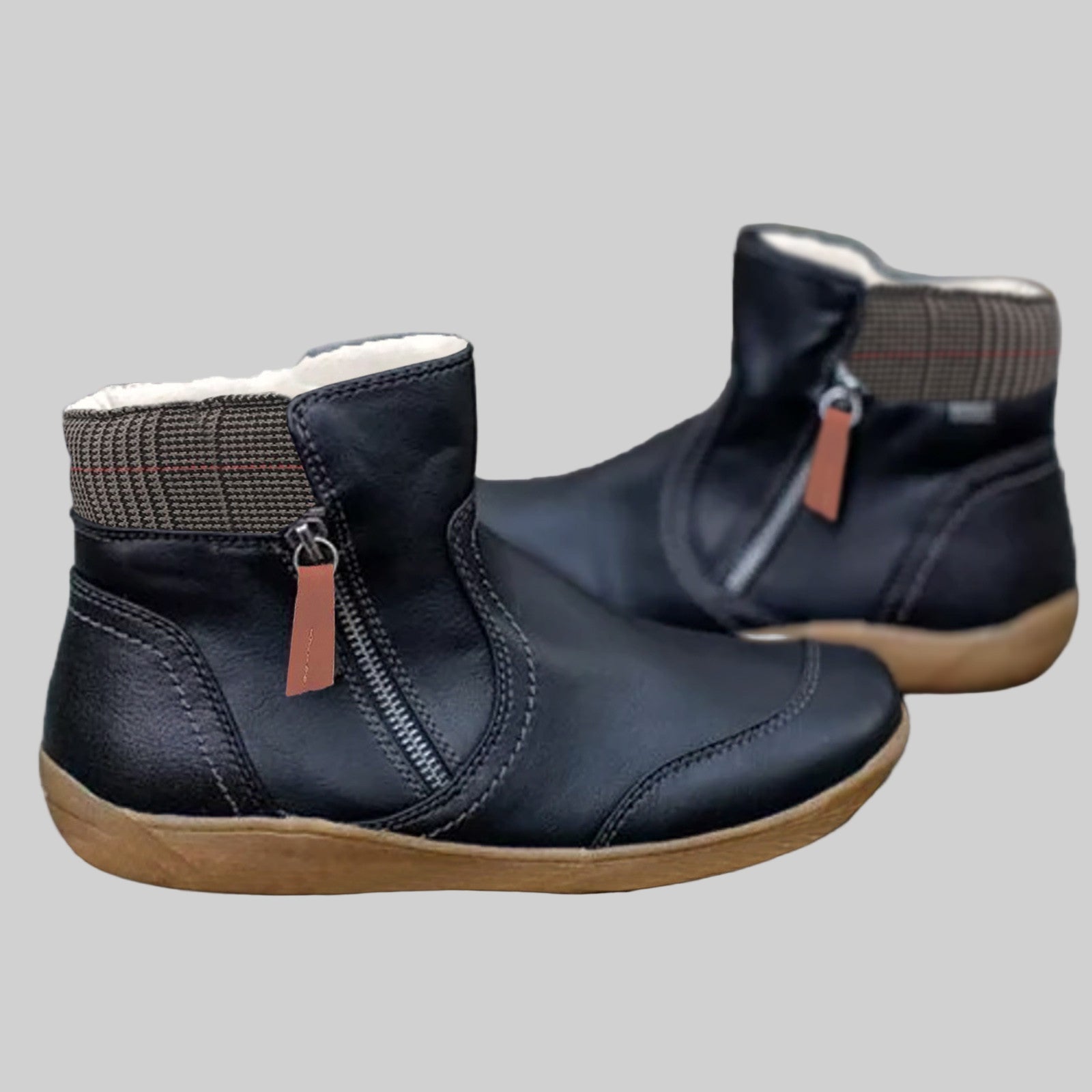 Women’s Side-Zip Ankle Boots with Padded Collar