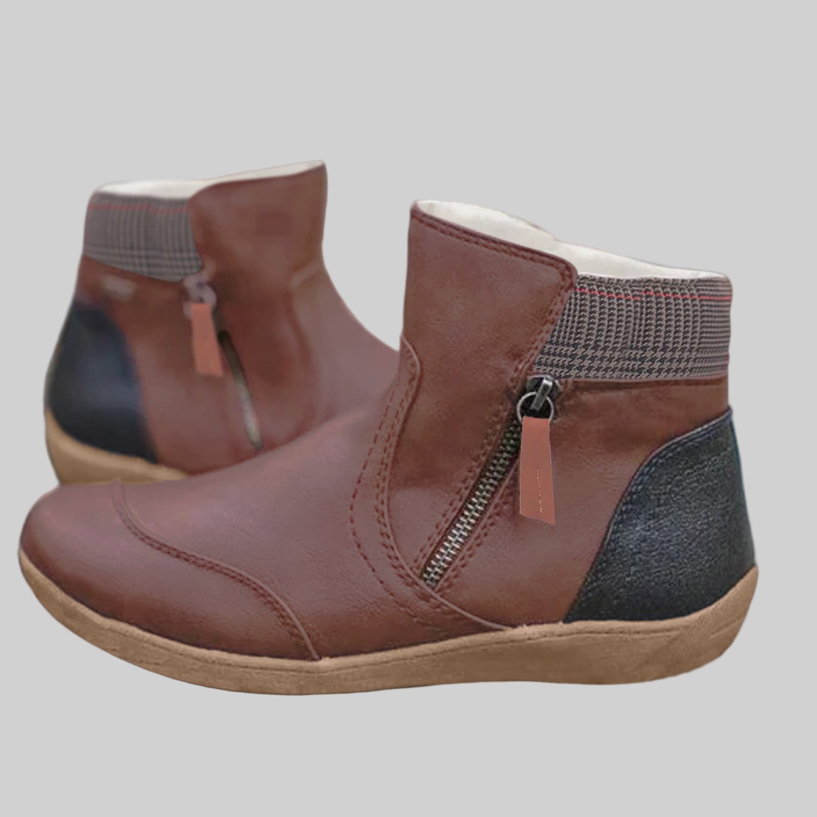 Women’s Side-Zip Ankle Boots with Padded Collar