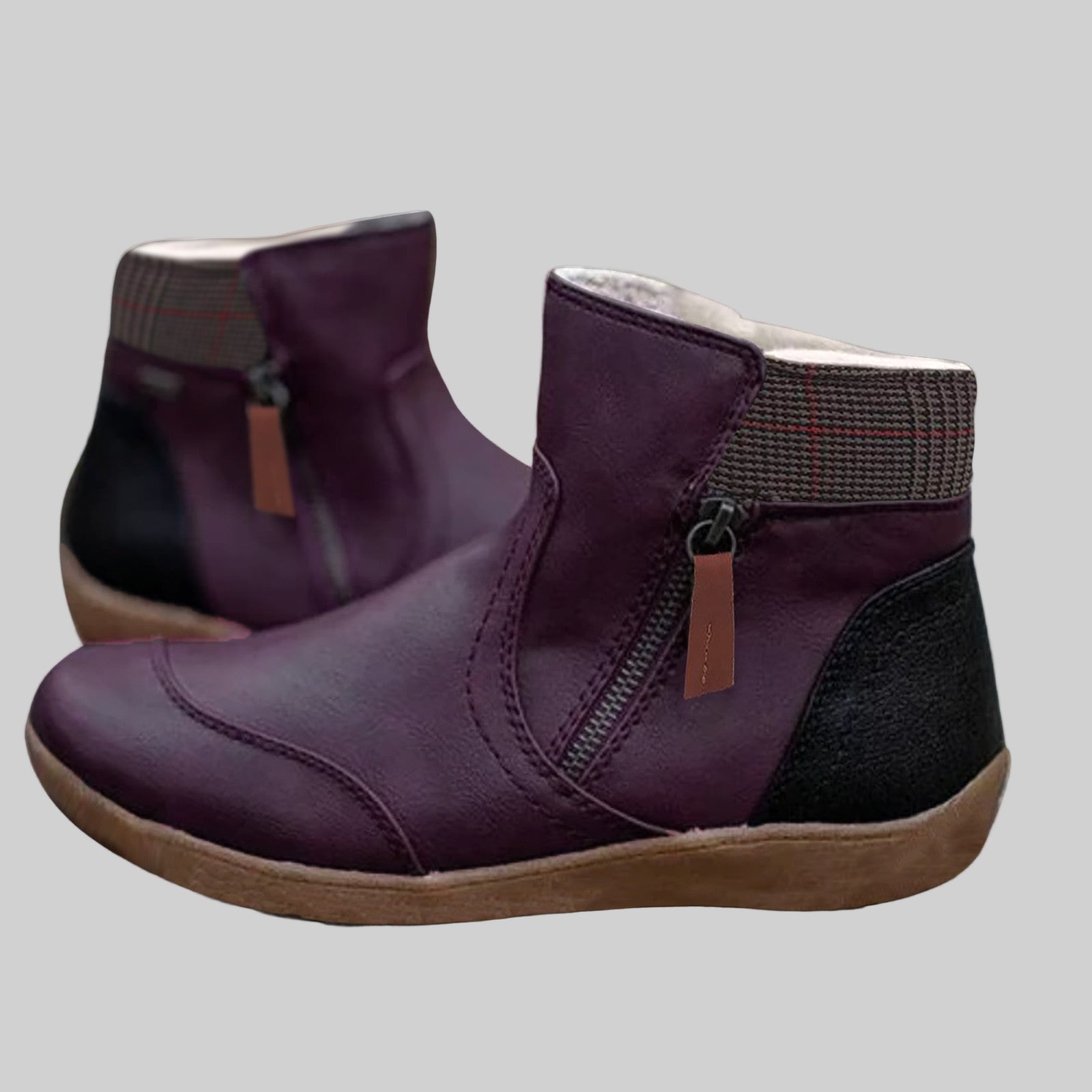 Women’s Side-Zip Ankle Boots with Padded Collar