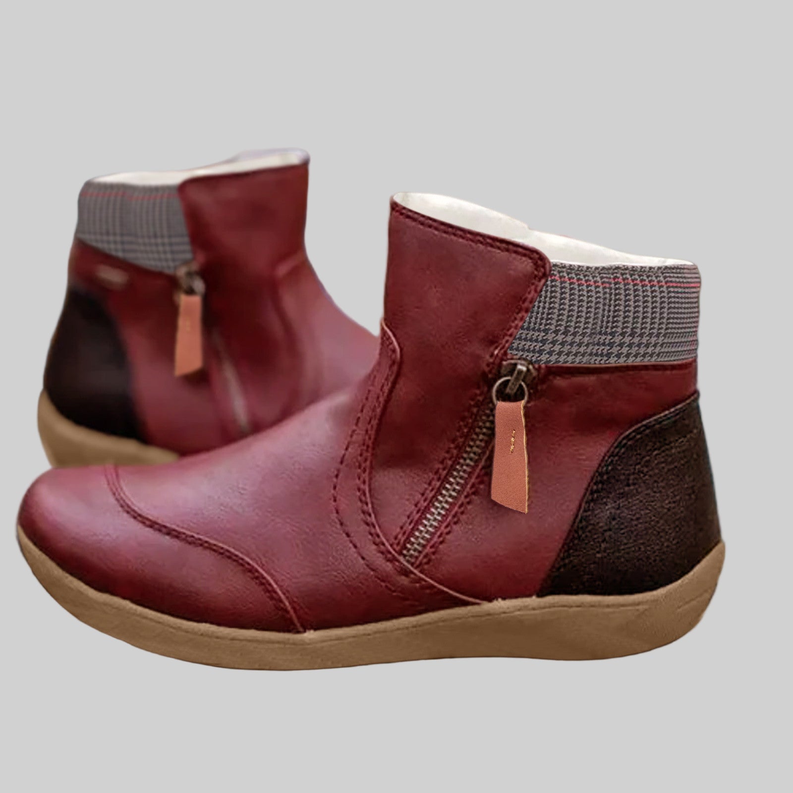 Women’s Side-Zip Ankle Boots with Padded Collar