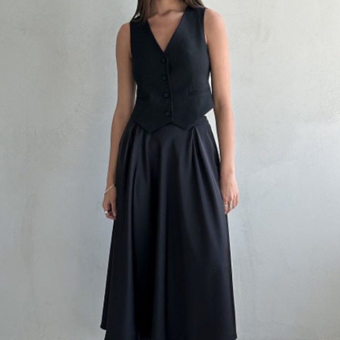 Elegant A-line Maxi Skirt | High-Waisted Design for Effortless Style 2