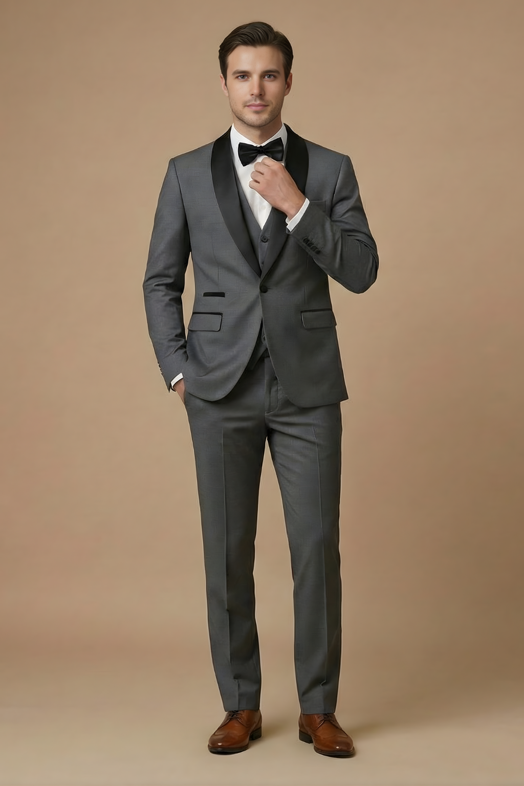 Elegant Collection | Men's Suit with Tailored Jacket & Fitted Waistcoat 6
