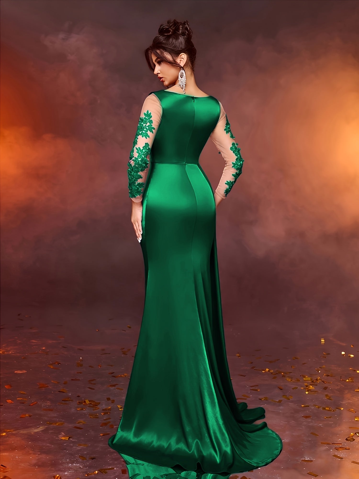 Elegant Collection | Women's Maxi Dress with Long Sleeves & Floor-Length Design 6