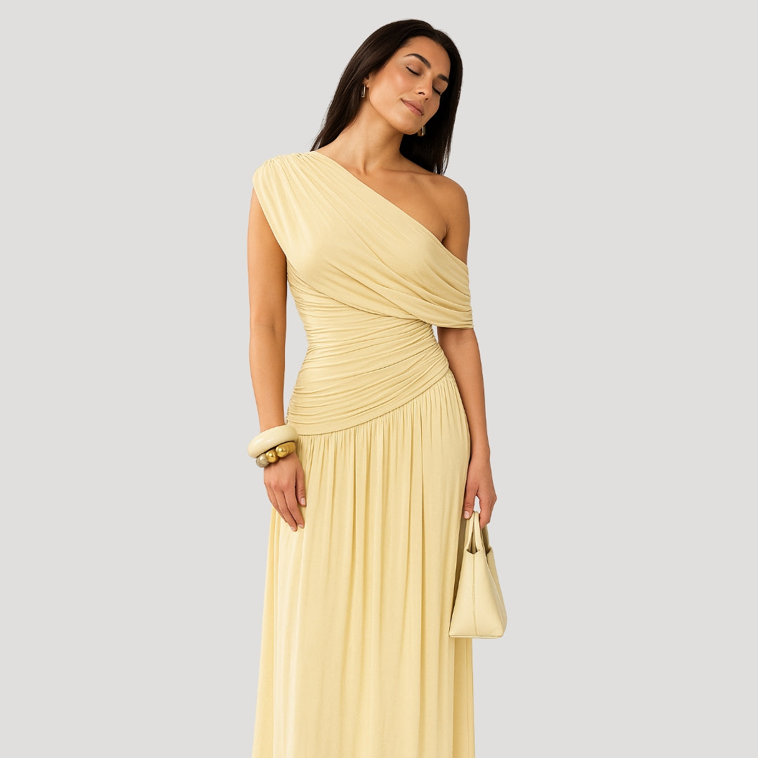 Elegant Summer Dress | Women's Maxi Dress with One Shoulder Design 1