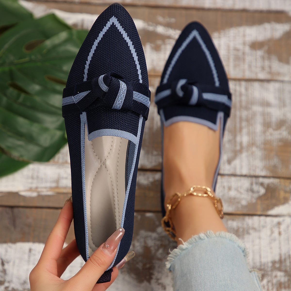 Ella | Elegant Lightweight Knit Flats 4