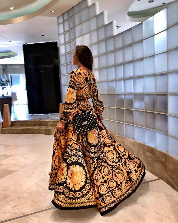 Ella | Vibrant Floral Long Sleeve Maxi Dress for Women 3