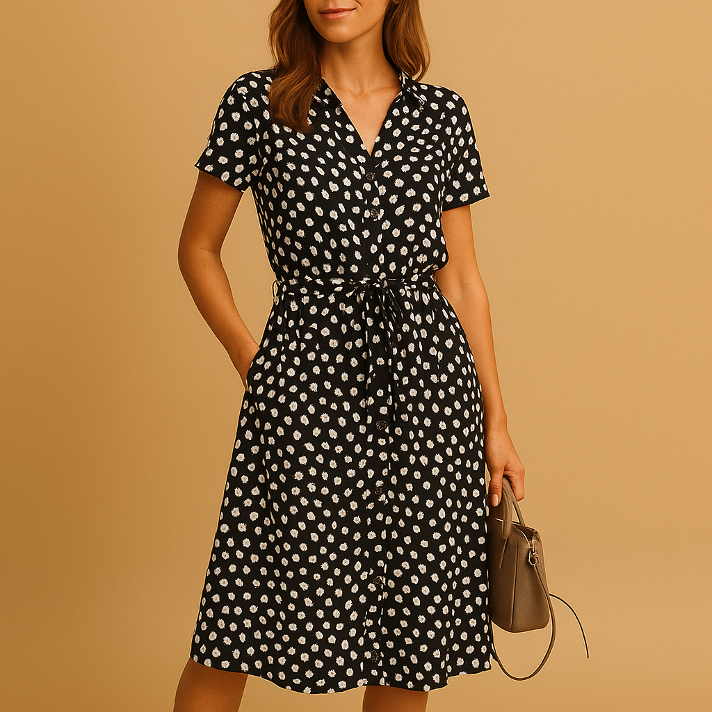 Emily | Elegant A-Line Midi Dress 4