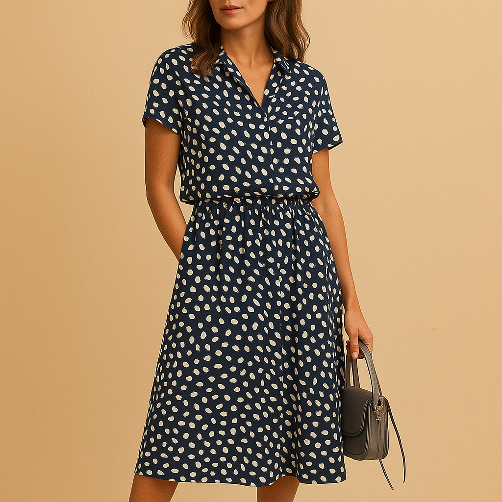 Emily | Elegant A-Line Midi Dress 5
