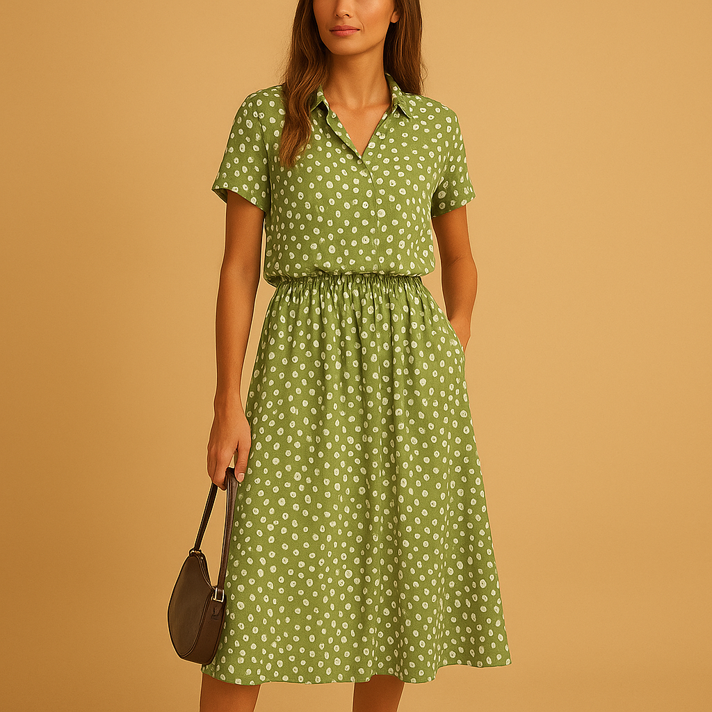 Emily | Elegant A-Line Midi Dress 6