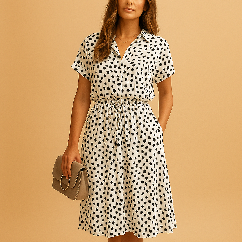 Emily | Elegant A-Line Midi Dress 7