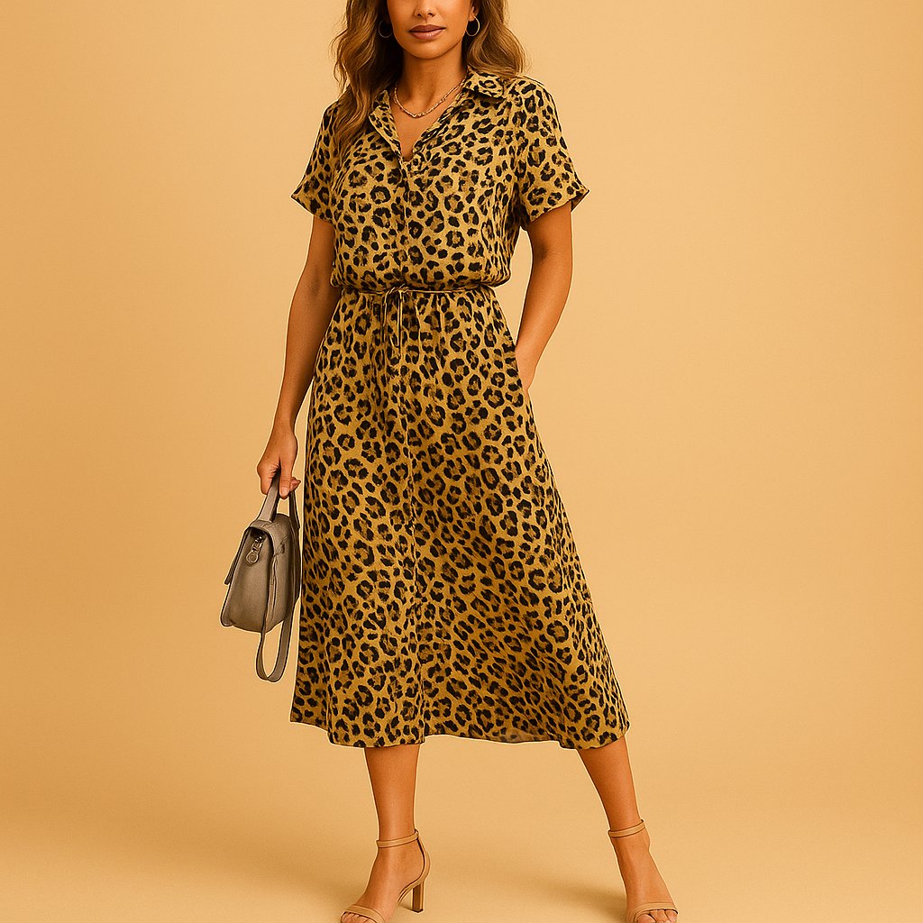 Emily | Elegant A-Line Midi Dress 8