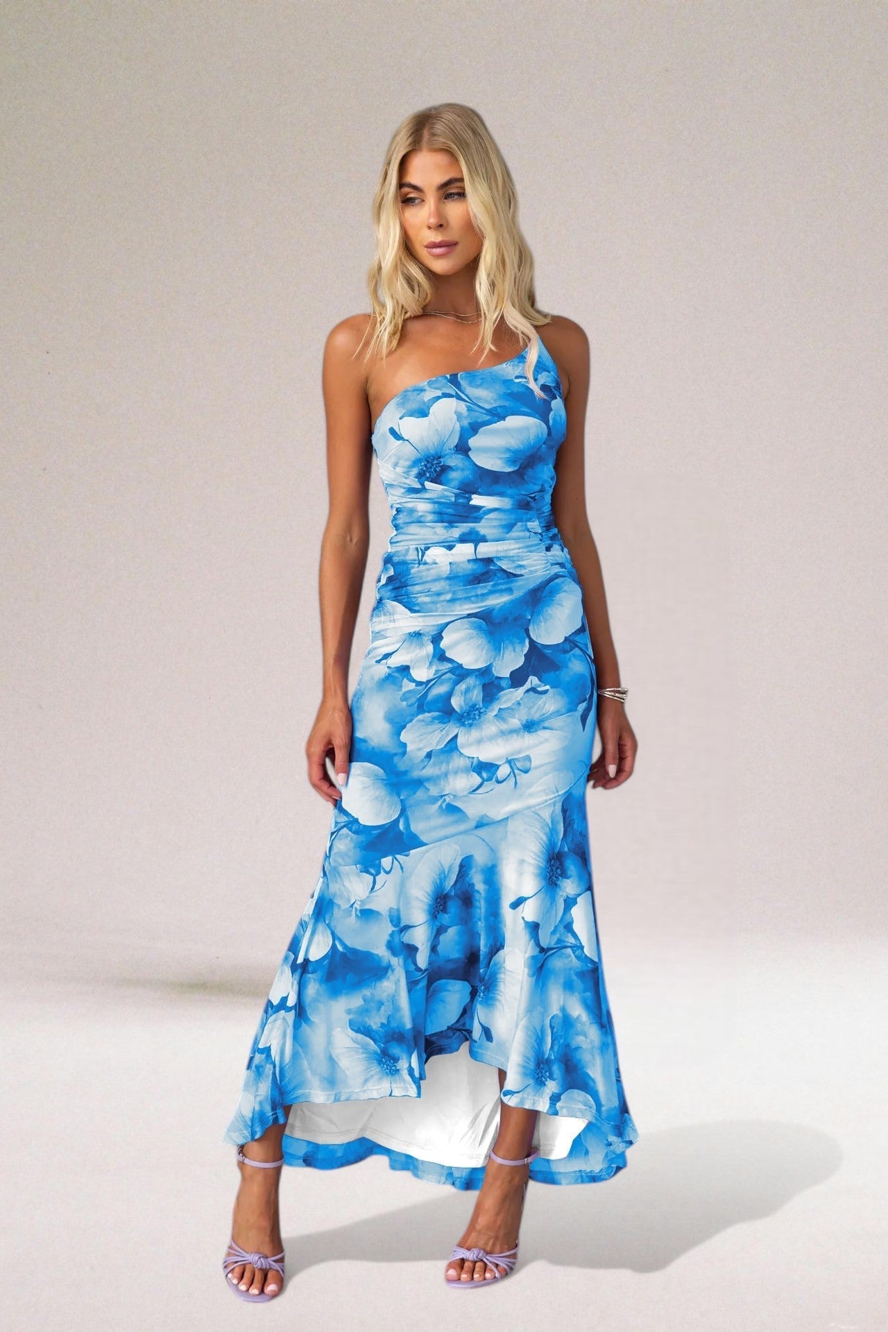 Emma | Elegant Floral Maxi Wedding Guest Dress 0