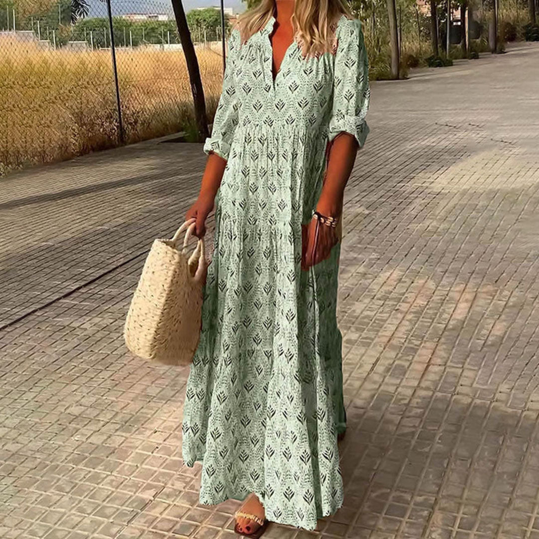 Emma | Elegant Long Sleeve Bohemian Summer Dress 3