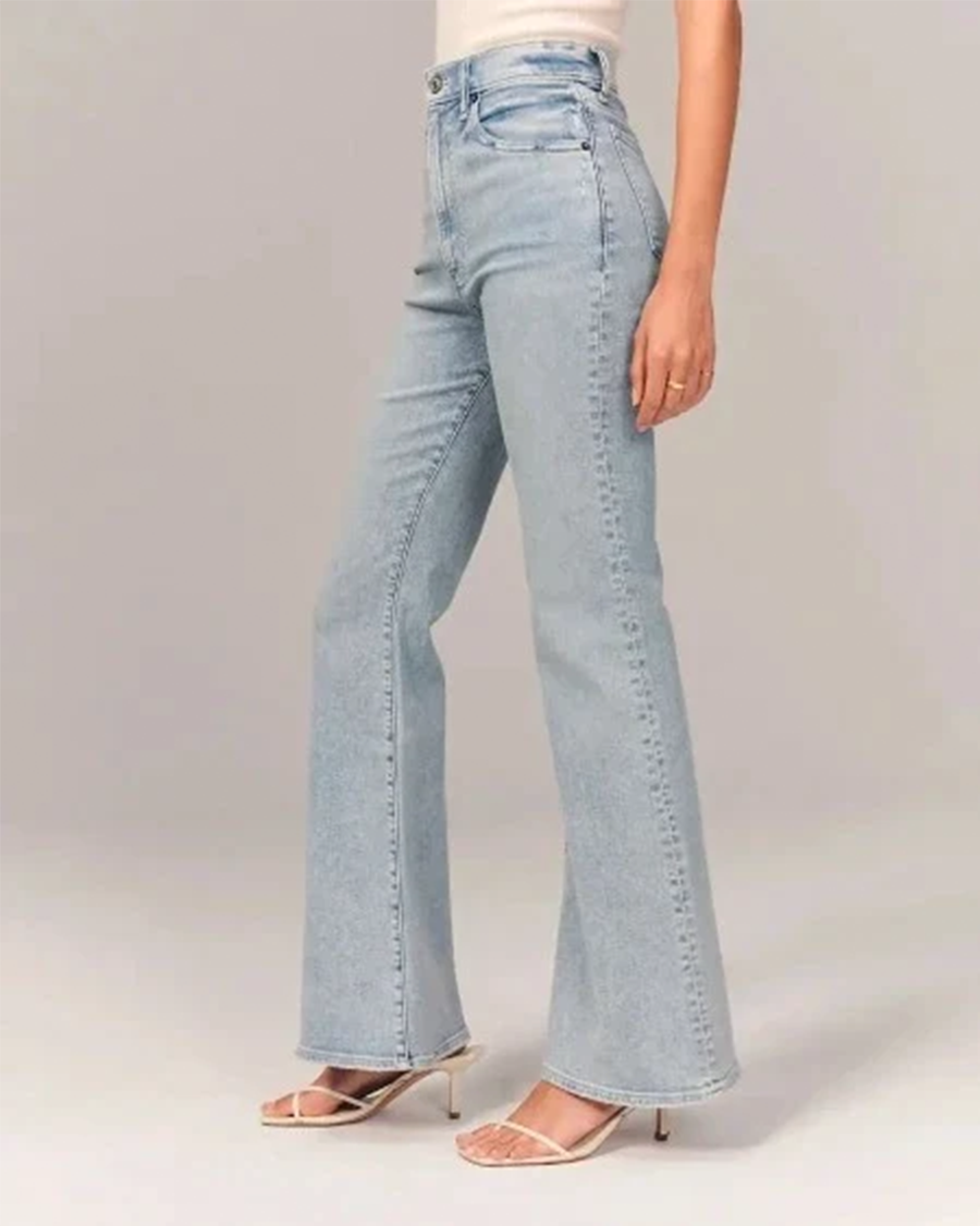 Emma | Stylish High Waisted Flared Denim Jeans 2