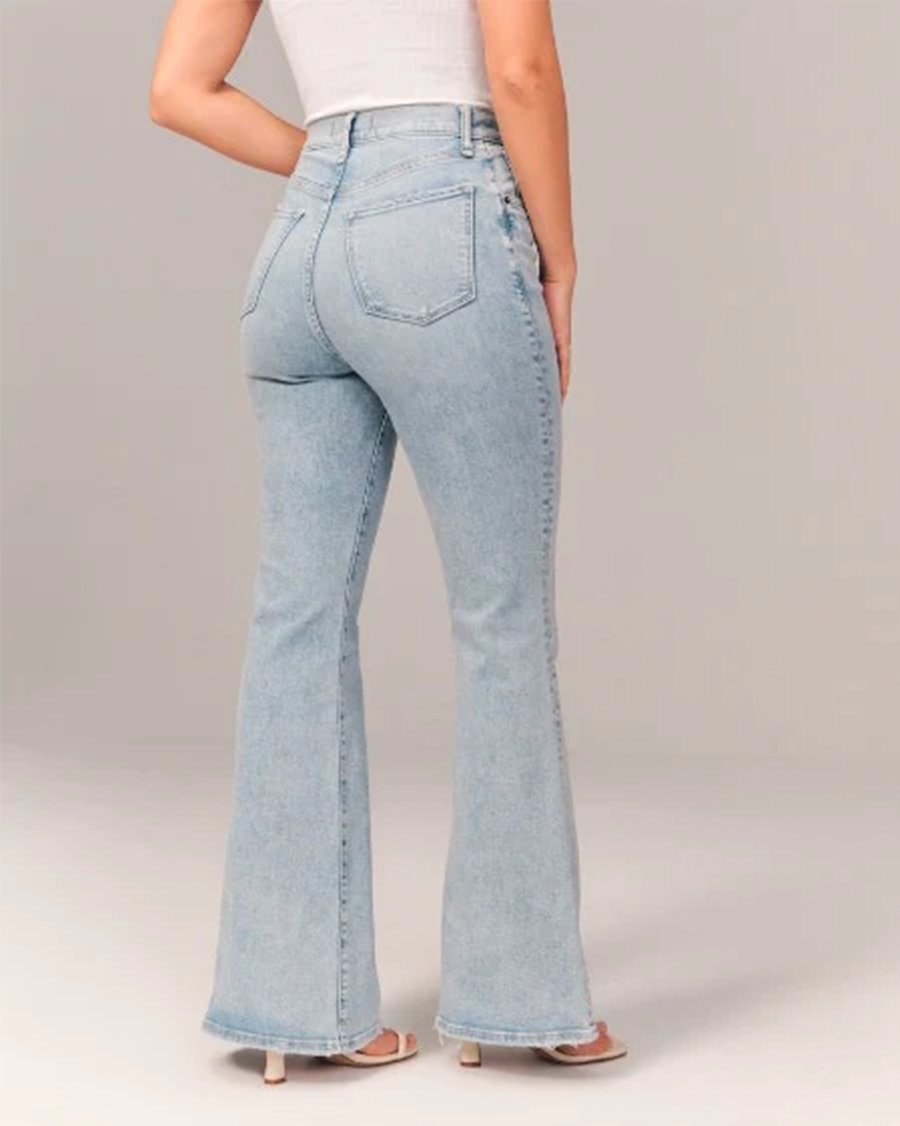 Emma | Stylish High Waisted Flared Denim Jeans 3