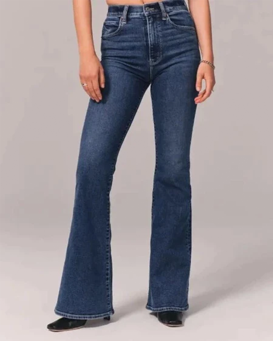 Emma | Stylish High Waisted Flared Denim Jeans 5