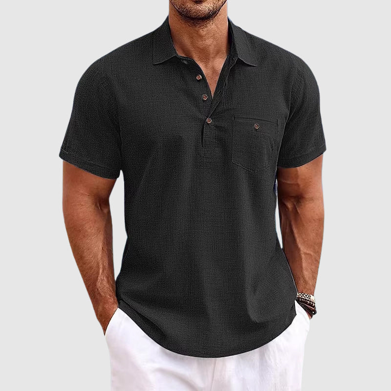 Ethan | Breathable Casual Linen Polo Shirt for Men 1