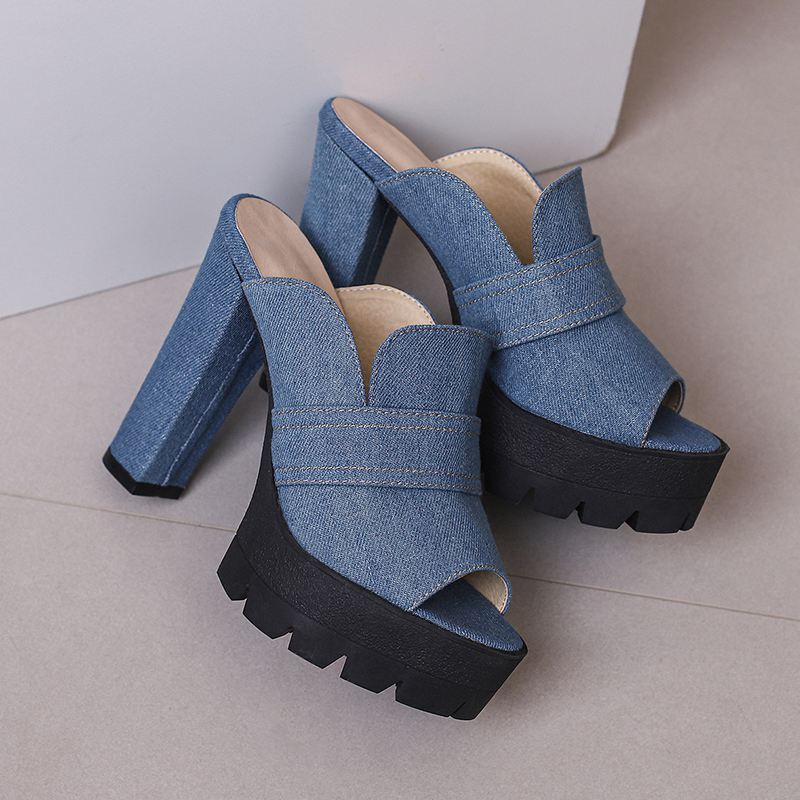 Ethan | Modern Raw Denim Heels 2