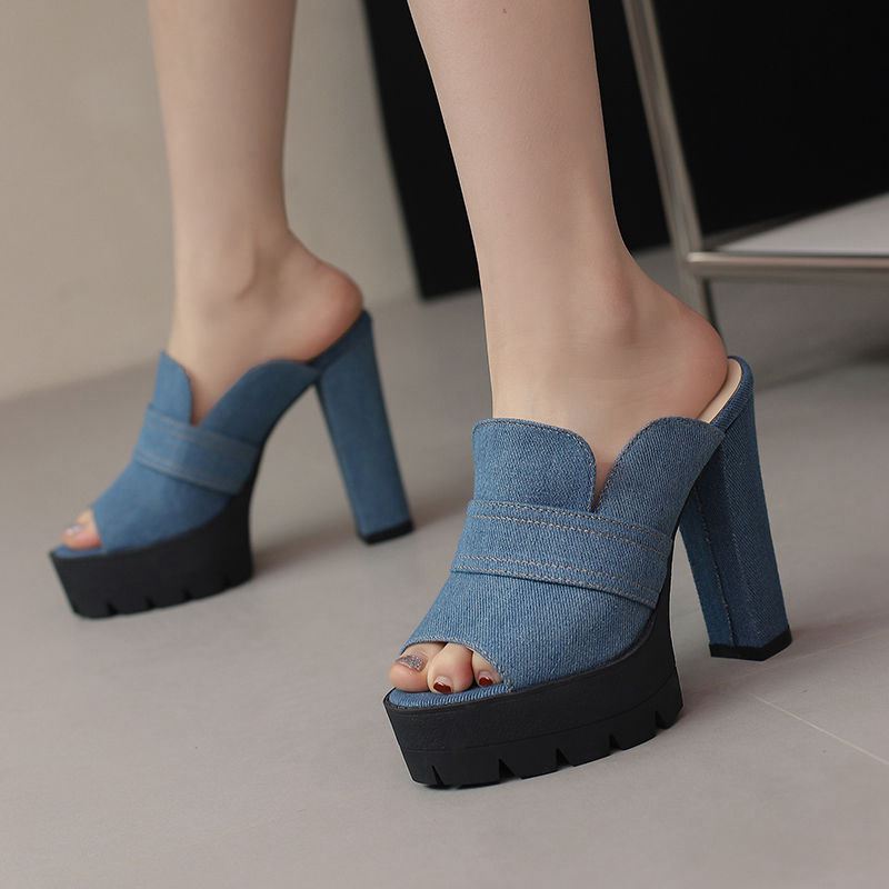 Ethan | Modern Raw Denim Heels 5